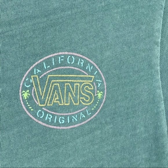 Vans California Original Custom T-shirt Teal Green - Picture 3 of 10